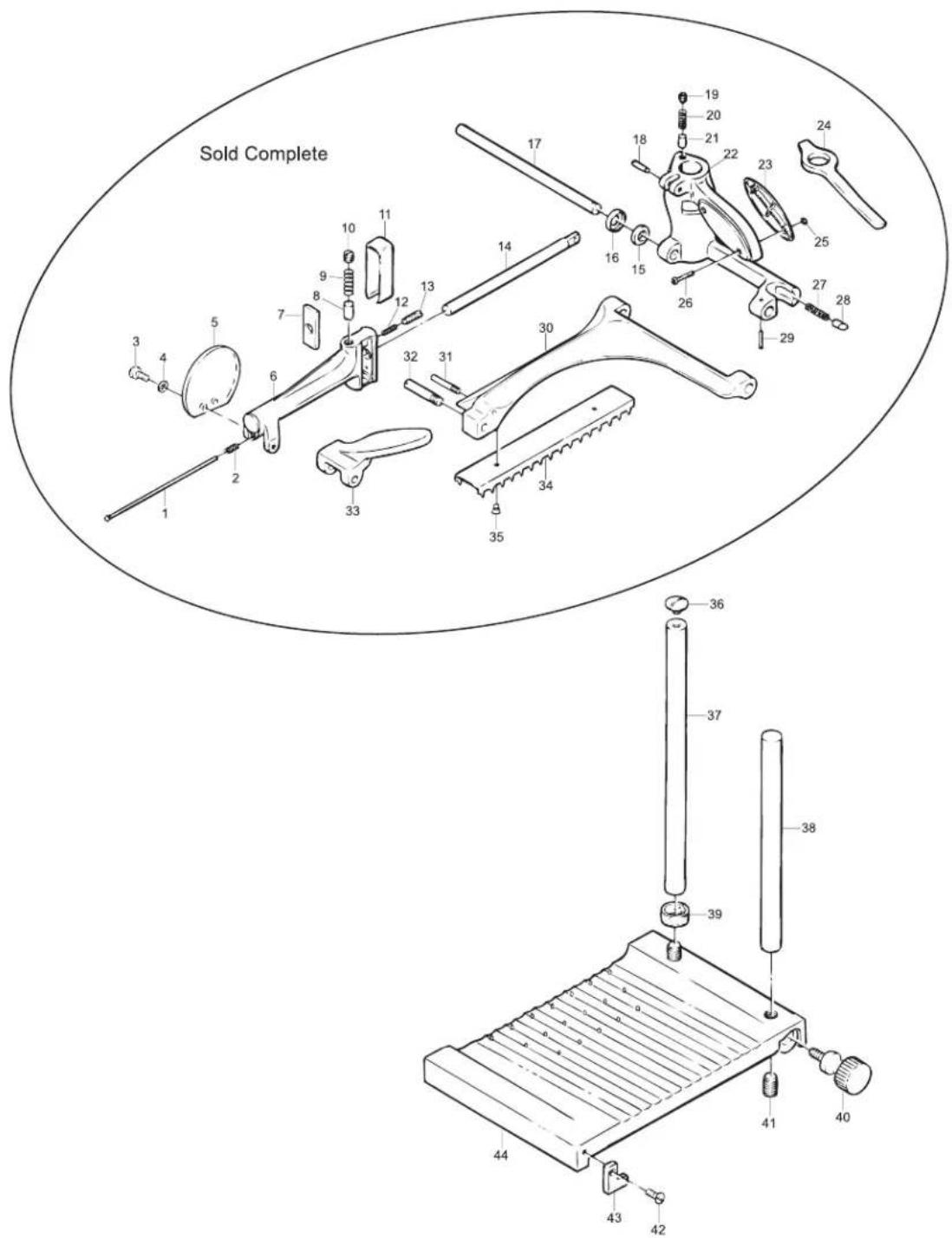 Omcan 20013 - Parts Breakdown - 1