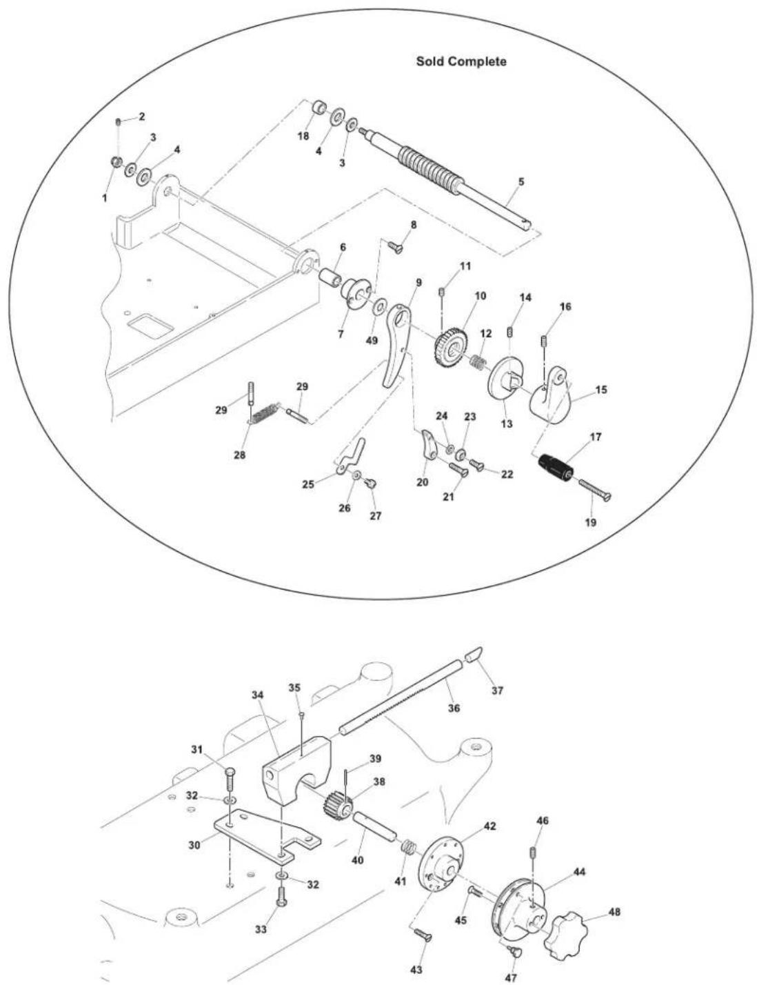Omcan 20013 - Parts Breakdown - 1