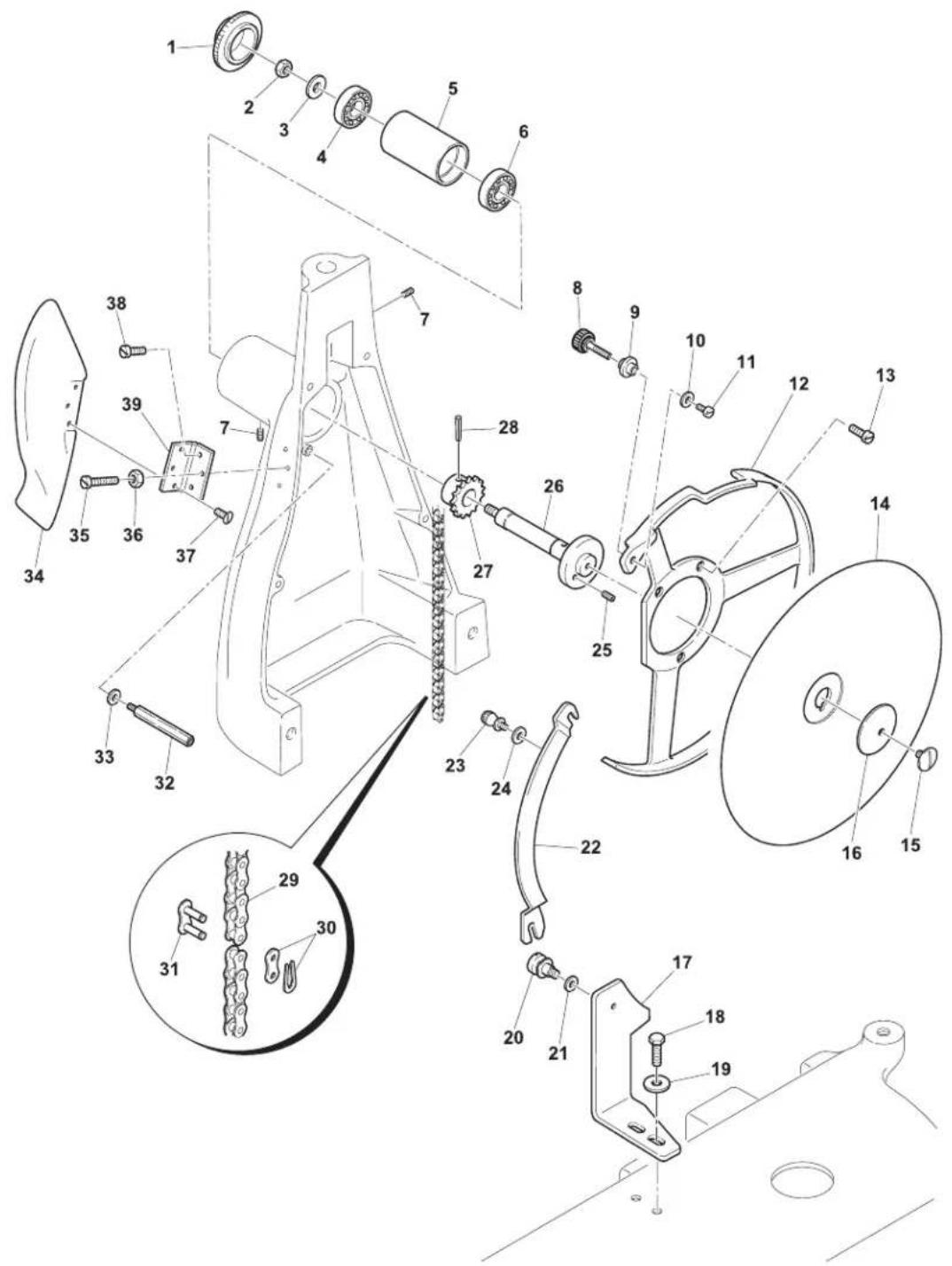 Omcan 20013 - Parts Breakdown - 1