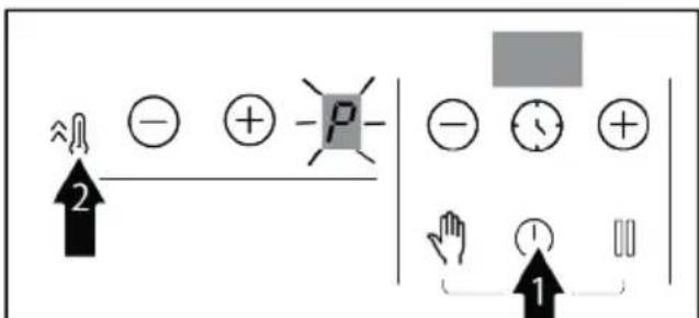 BEKO FBE68314MXC - Selecting the high power setting (BOOSTER): - 1