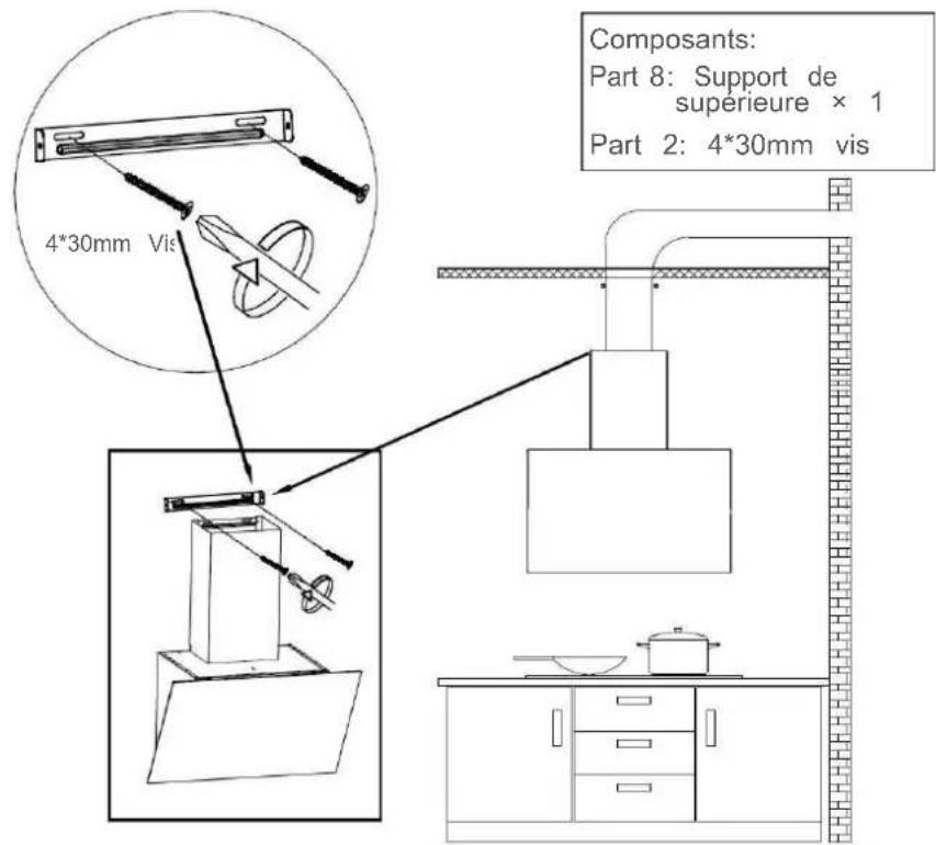 4*30mm Vis Composants: Part 8: Support de supérieure × 1 Part 2: 4*30mm vis