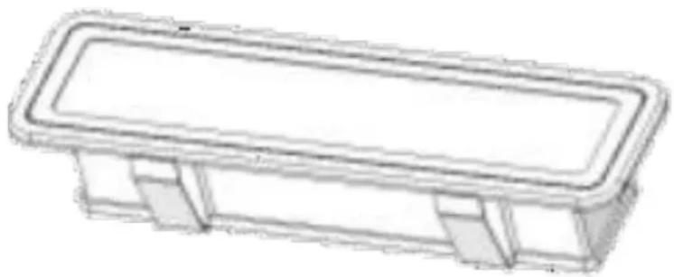 FAR HD350INC60/25A - Lampe LED rectangulaire: - 1