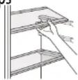 SABA CT4654NFDKE - Positionnement des balconnets de porte - 1