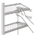 SABA CT4654NFDKE - POSITIONING THE DOOR BALCONIES - 1
