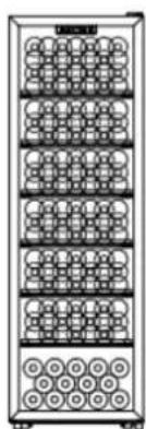 LeCépage AGK168PV - C- Clayettes réglables - 2