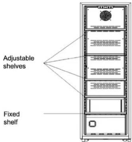 LeCépage AGK168PV - Adjustable shelves - 1