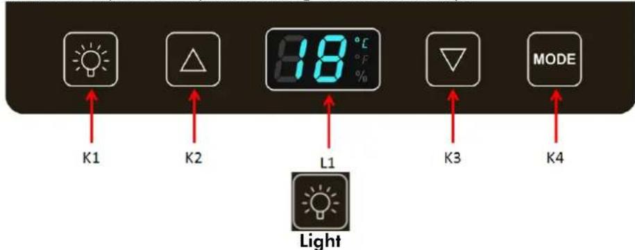 LeCépage AGK168PV - Functions and temperature setting - 1