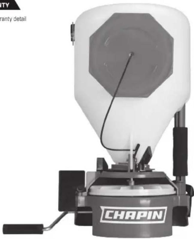 Chapin 8700G - CAREFULLY READ THESE INSTRUCTIONS BEFORE USE - 2