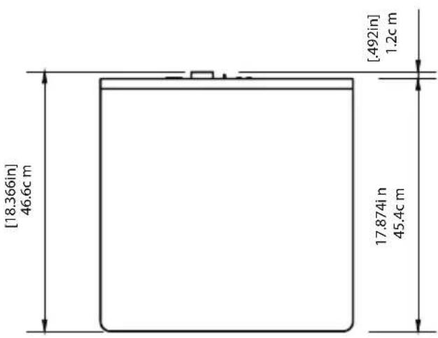 Martin Logan Grotto 12 - PRODUCT DIMENSIONS - 1
