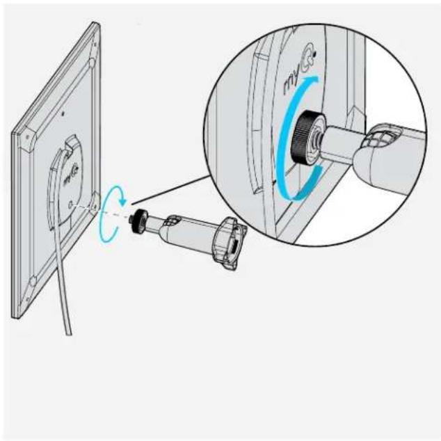 CHAMBERLAIN MYQCS4VXXW - Mount the Solar Panel (continued) - 2