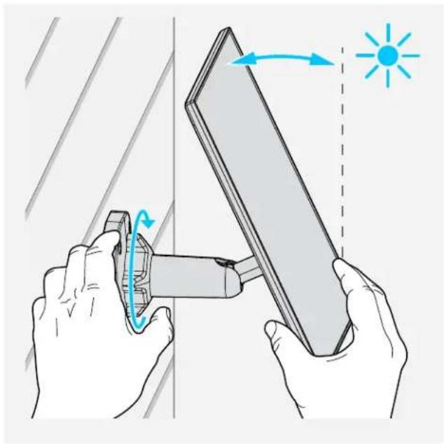 CHAMBERLAIN MYQCS4VXXW - Mount the Solar Panel (continued) - 4