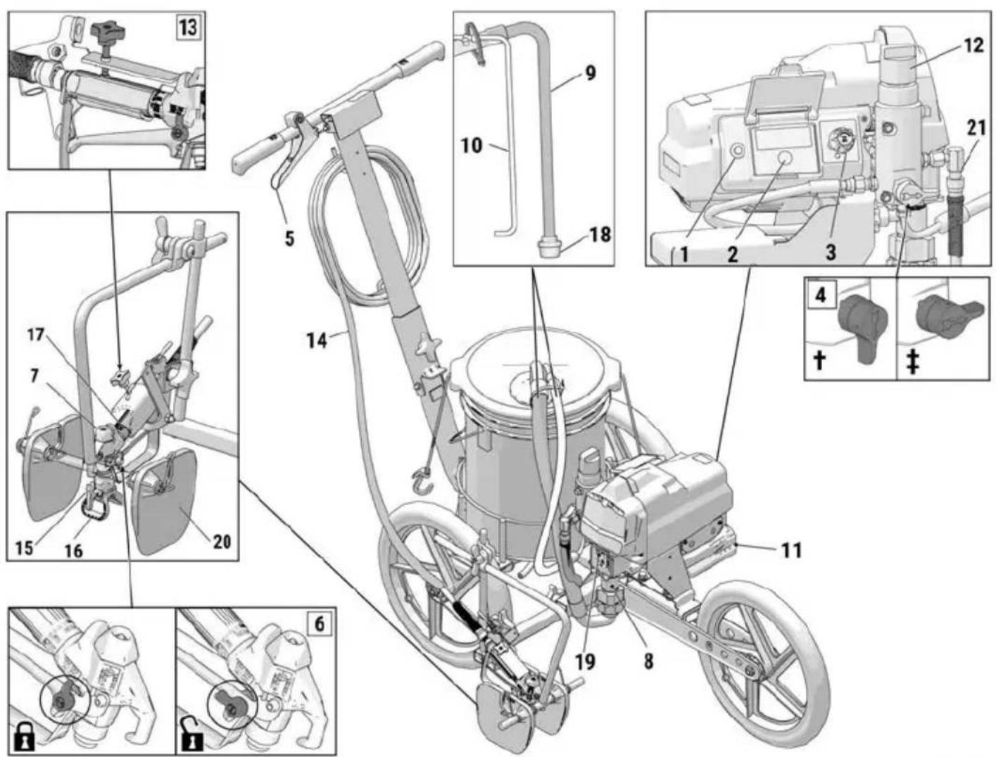 GRACO FieldLazer ES100 - Caractéristiques techniques - 1