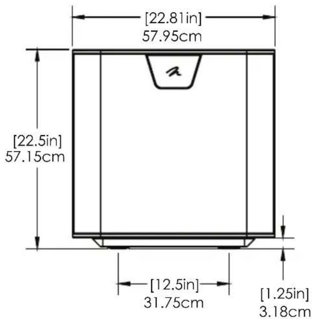 Martin Logan Depth 215 - PRODUCT DIMENSIONS - 2