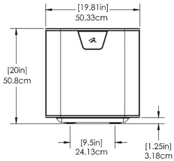 Martin Logan Depth 215 - DIMENSIONS DU PRODUIT - 2