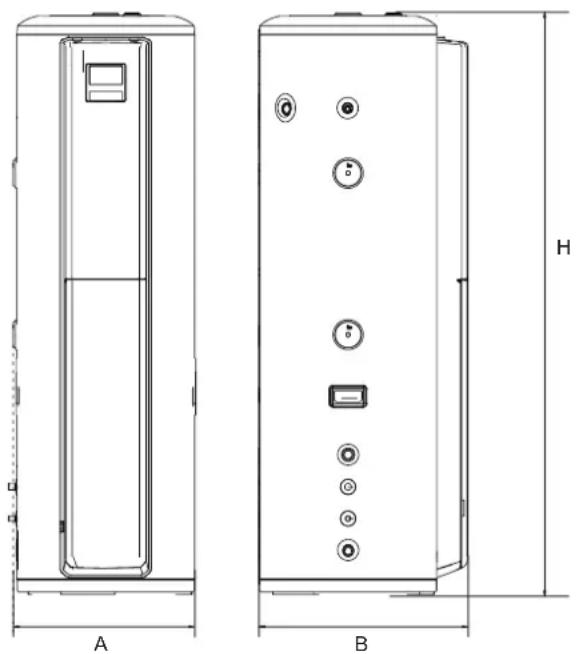 HTW SR24 - Dimension du contour de l'unité (unité : mm) - 1