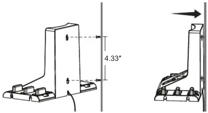 Vacmaster DHVB1401 - To mount the charging base on the wall (Optional): - 2