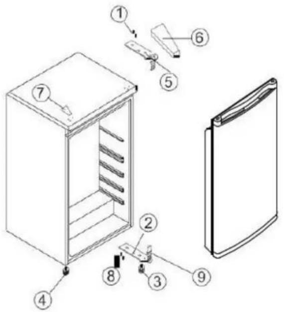 FRIGELUX R0TT94SE - Reverse the door - 1