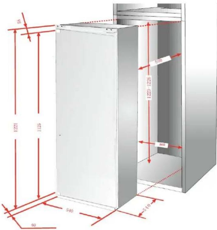 FRIGELUX S4BI122 - Installazione del prodotto - 1