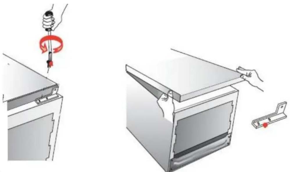 FRIGELUX S4BI122 - Changement de sens de la porte - 2