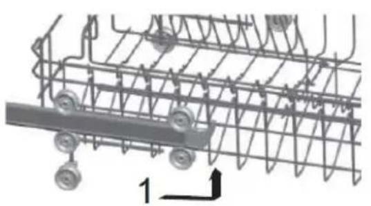 CONTINENTAL EDISON CELV1145B - Réglage de la hauteur du panier supérieur - 1