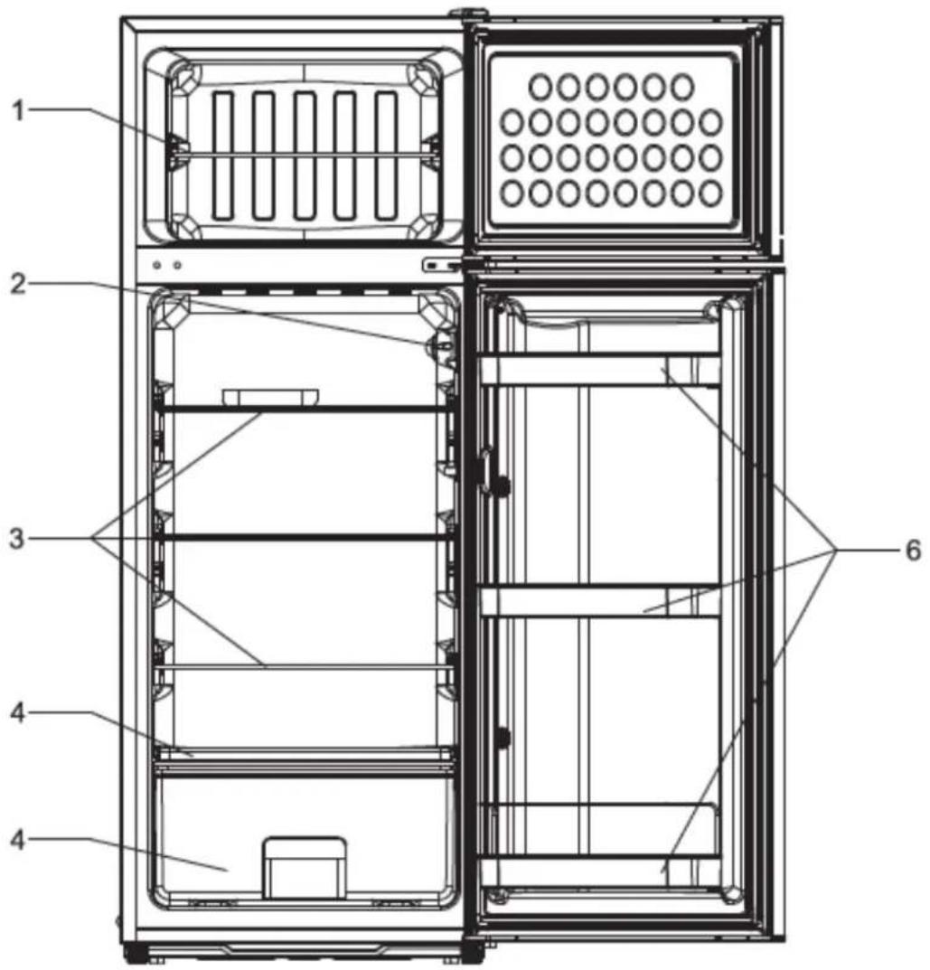 FRIGELUX RDP210XD - DESCRIPTION DE L'APPAREIL - 1