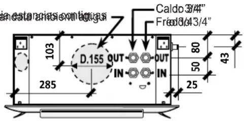 OLIMPIA SPLENDID Bi2 Cassette - DIMENSIONES Y DATOS TÉCNICOS - 2