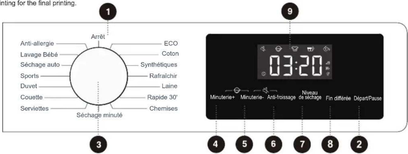 CONTINENTAL EDISON CESL7PCWE - Control Panel - 1