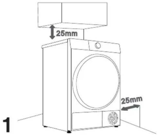 CONTINENTAL EDISON CESL7PCWE - INSTALLATION CLEARANCE - 1