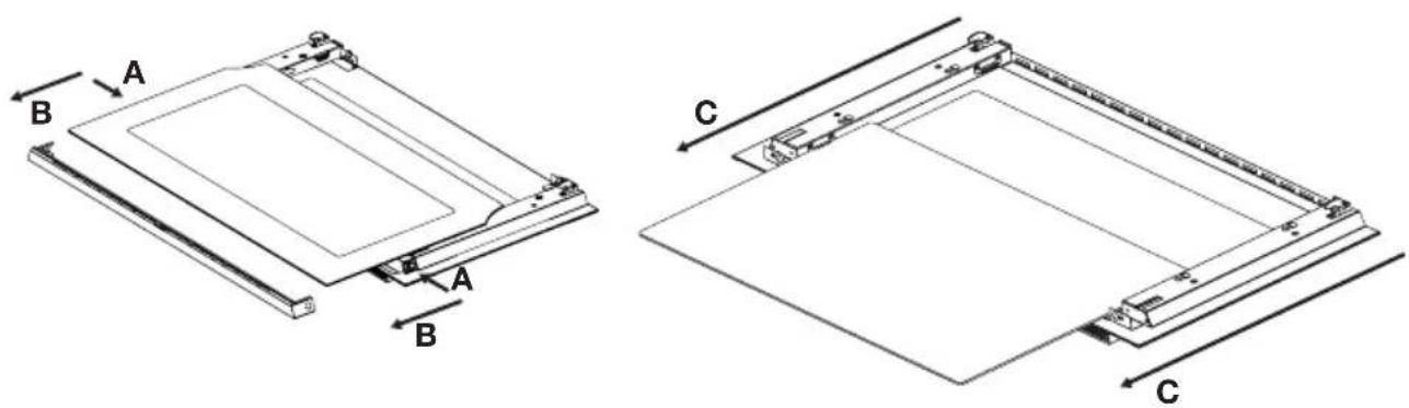 Atag OX9771B - Removing and fitting the oven door glass - 1