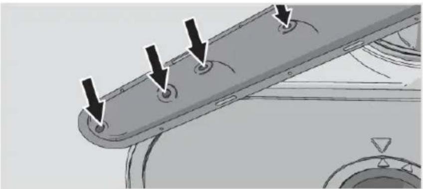 Atag VA8113QT - Cleaning the spray arms - 1