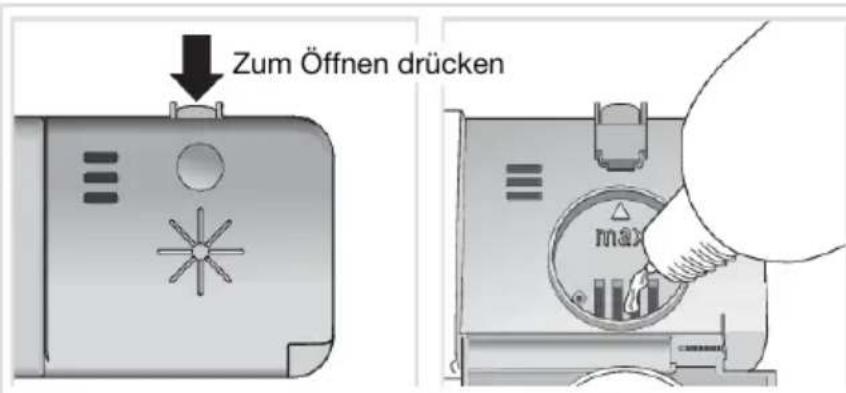 Atag VA8113QT - Klarspüler auffüllen - 1