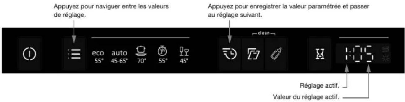 Atag VA2113QT - Ouverturedumenudesréglages: - 3