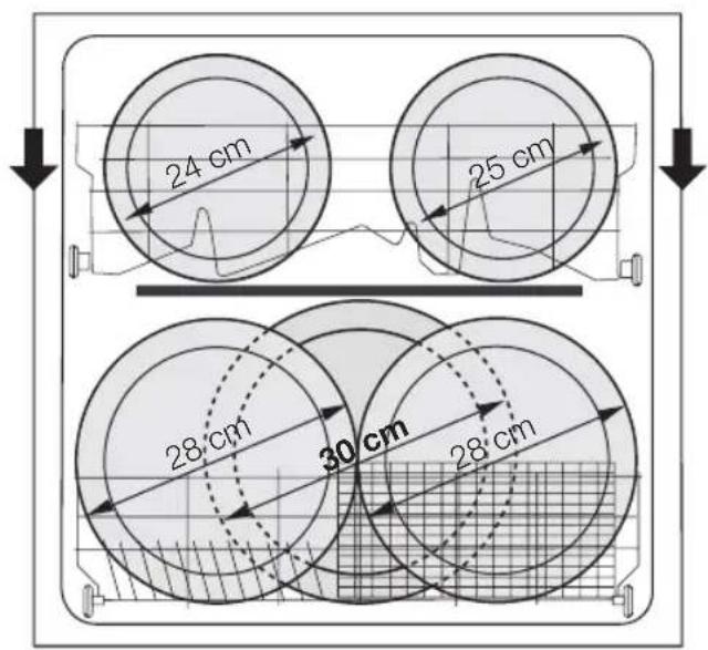 Atag VA6311RT - Adjustment of the height of the upper basket - 1