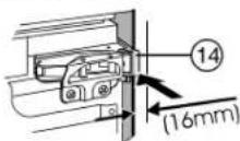 Atag KD8072C - Slide in and align the appliance: - 1