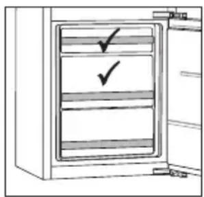 Atag KD84178BF - Sections du compartiment congélation - 1