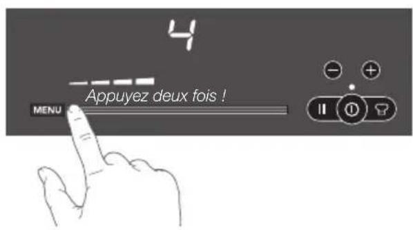 Atag HIDD9472LV - Arrêt d'une zone de cuisson - 1