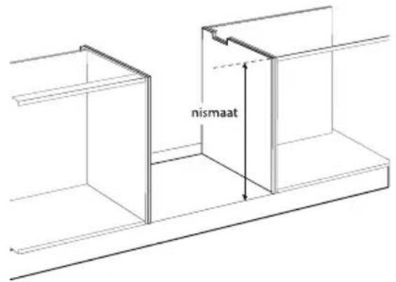 Atag WO3111MBF - Inbouwen boven een oven of lade - 2