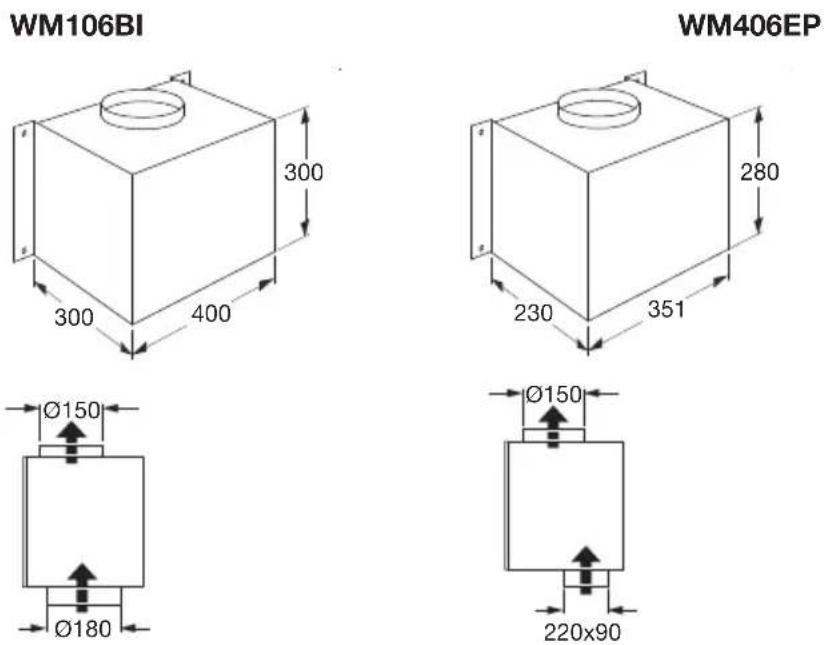 Atag WM106BI - Afmetingen - 1