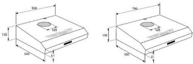 Atag WCA.2 - building-in dimensions - 1