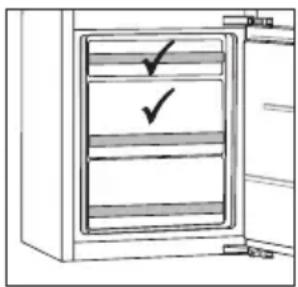 Atag KD84178BFC - Sections du compartiment congélation - 1