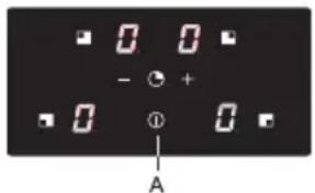 Atag HI6471D1 - Switching off one cooking zone - 1
