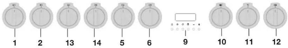 Atag FG1011DB - Bedientafel - 2