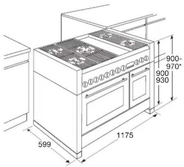 Atag FG1011DB - Dimensions - 1
