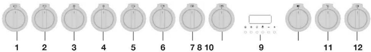 Atag FG1011DB - Panneau de commande - 1