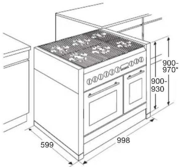 Atag FG1011DB - Dimensions - 2