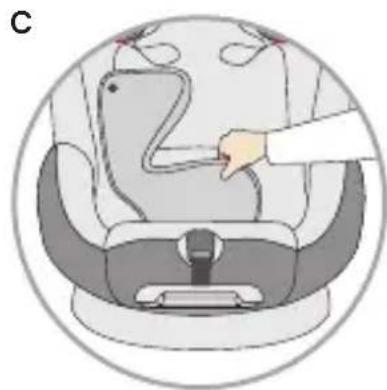 Osann Flame360 - Stowing the 5-point seat belt for size class 100-150 cm - 3