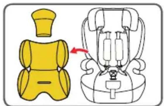 Osann Safety Berlin - Stowage of the 5-point belt for size class 100-150 cm - 1