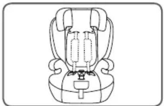 Osann Resa - Rangement de la ceinture 5 points pour la classe de taille 100 - 150 cm - 4
