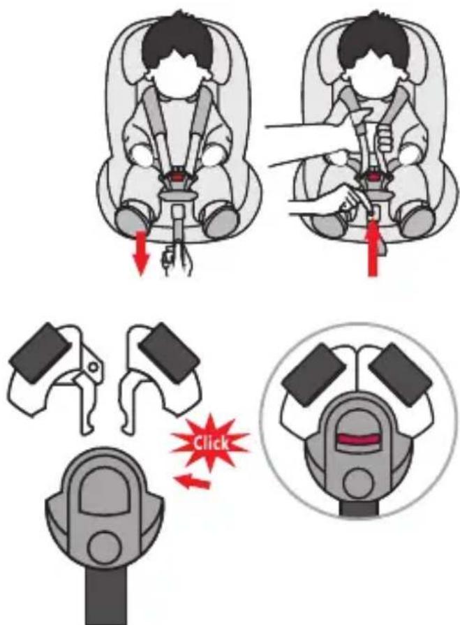 Osann Flux Isofix eXT - Odpinanie/zapinanie pasa - 1