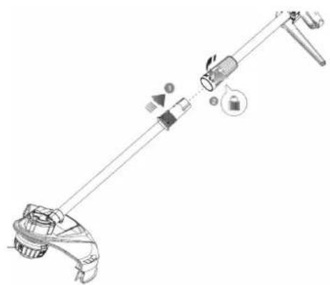 Anova E40RB - Installazione della barra dell'albero di accoppiamento - 1